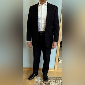 Men’s Black Wool Suit